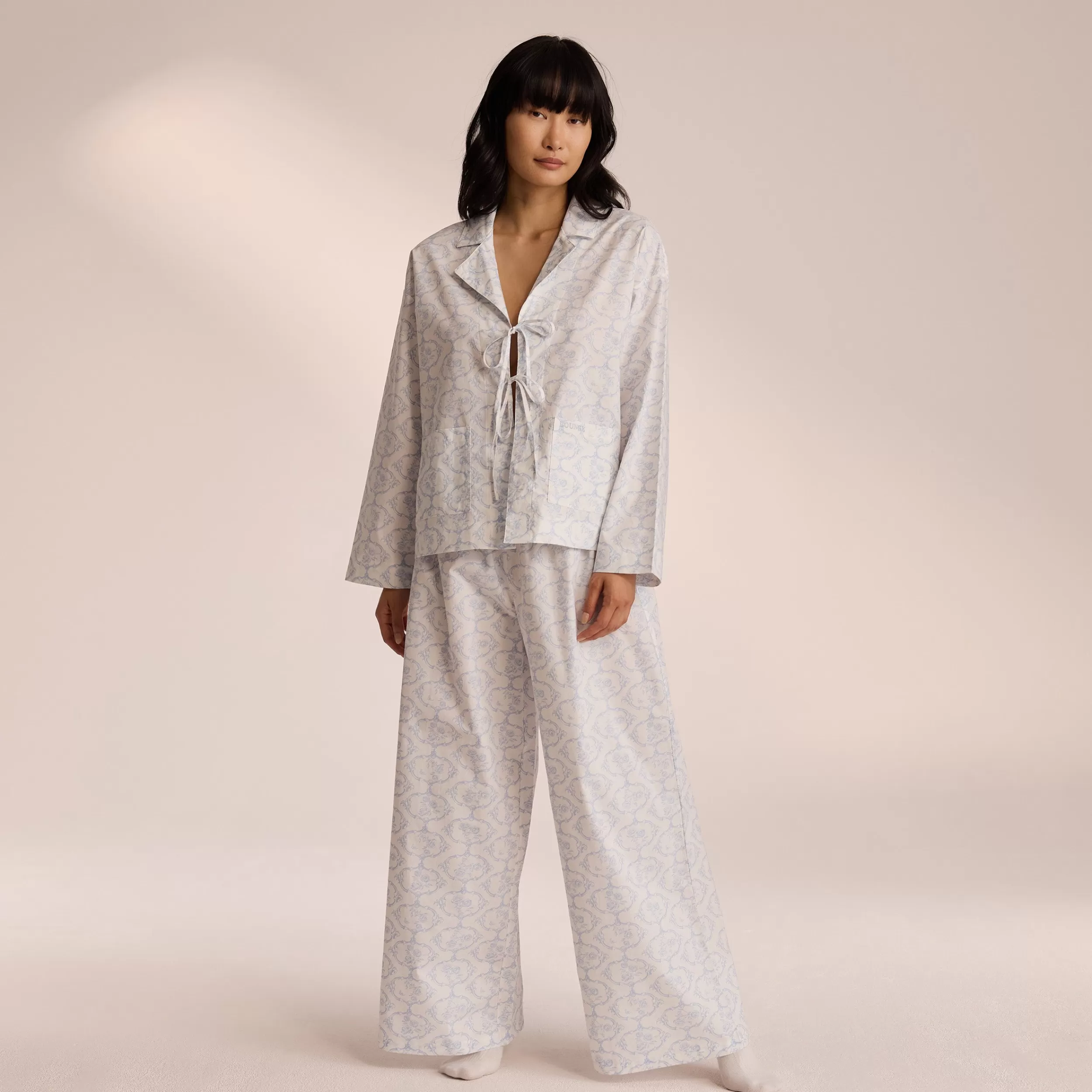 Baumwoll-Pyjamahose - ^Lounge Fashion
