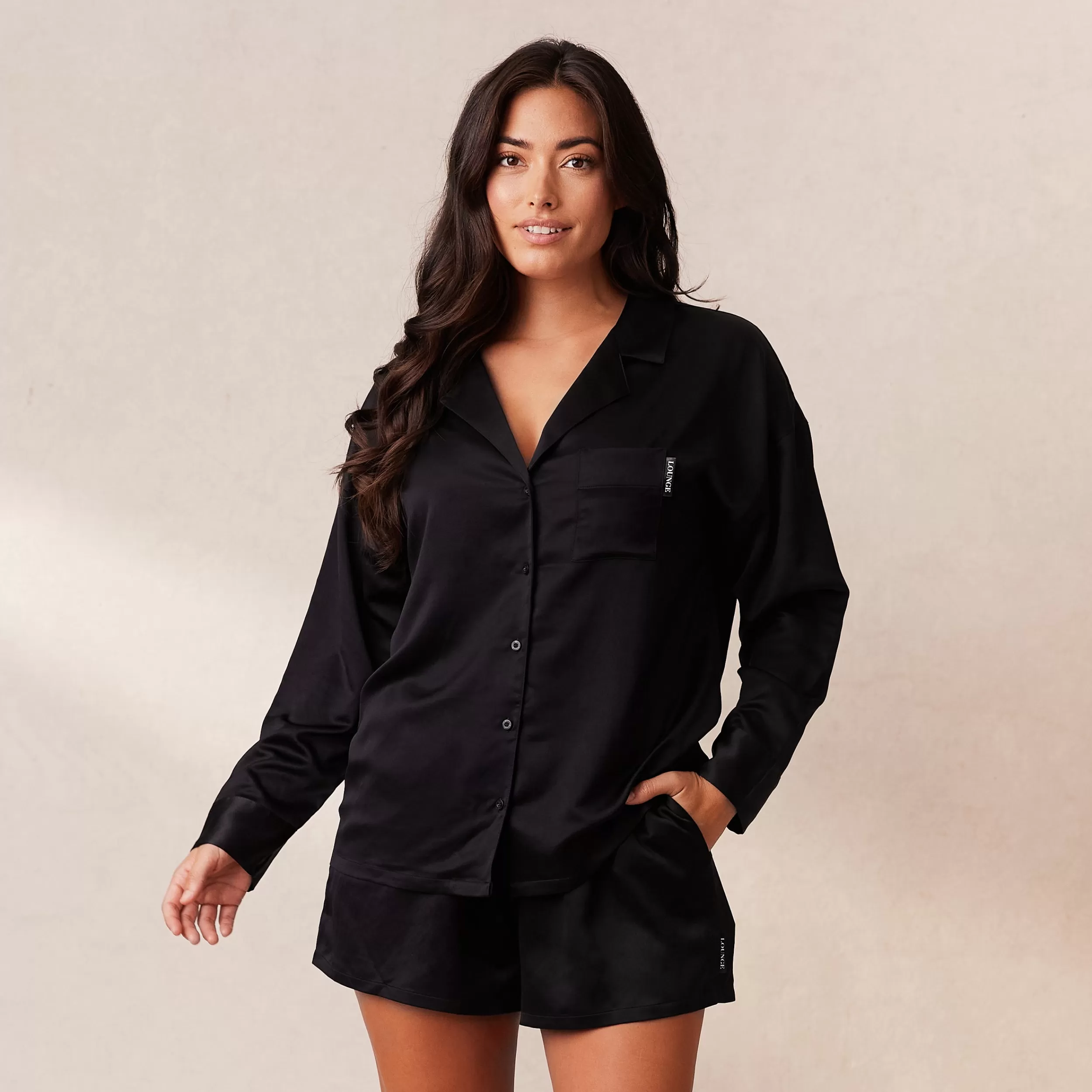 Classic Satin Pyjama Shirt - ^Lounge Discount