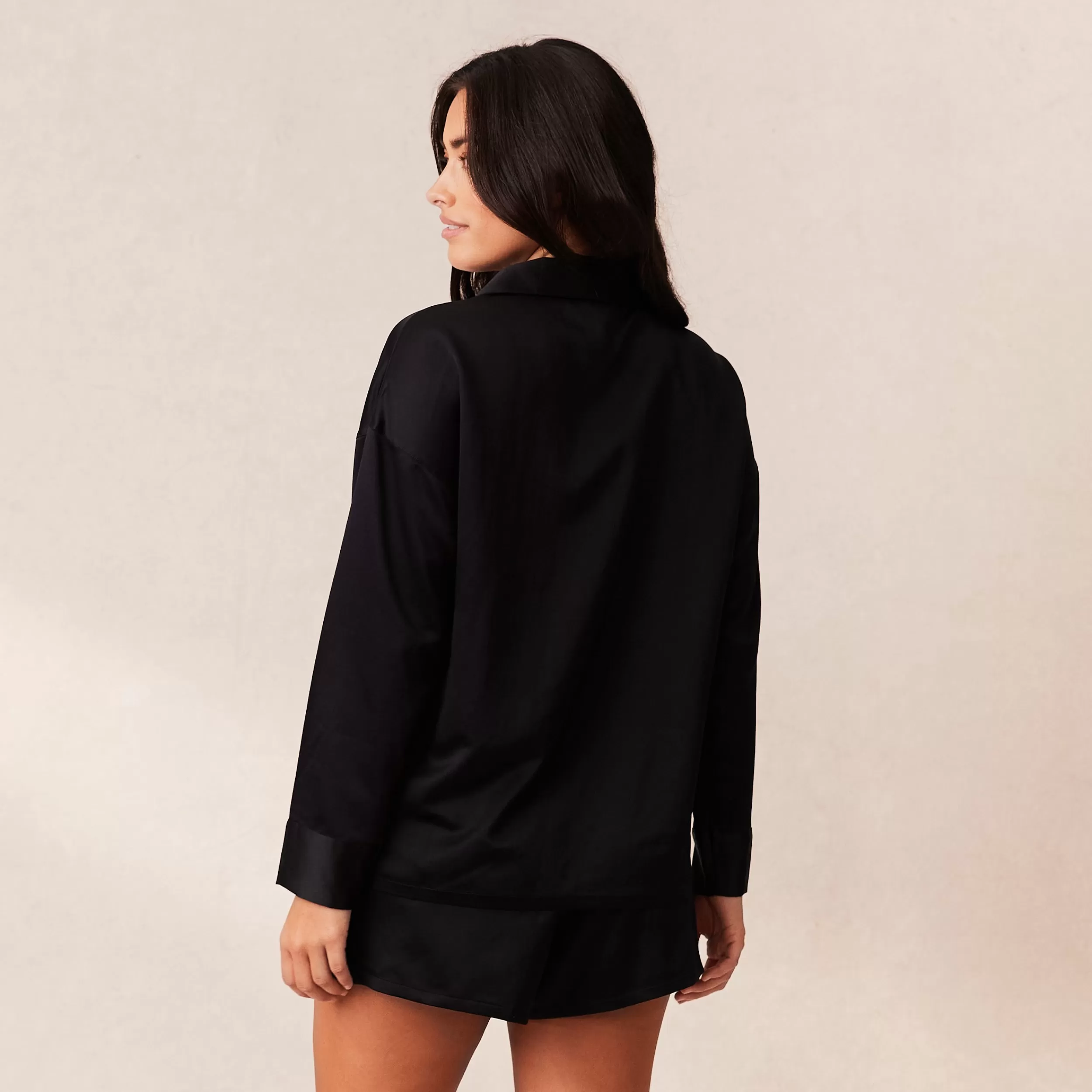 Classic Satin Pyjama Shirt - ^Lounge Discount