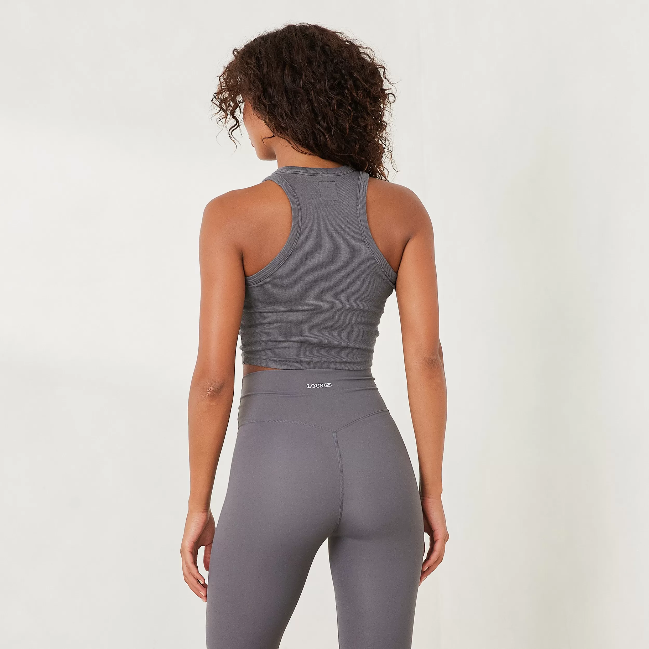Essential Geripptes Racerback Top - ^Lounge Store