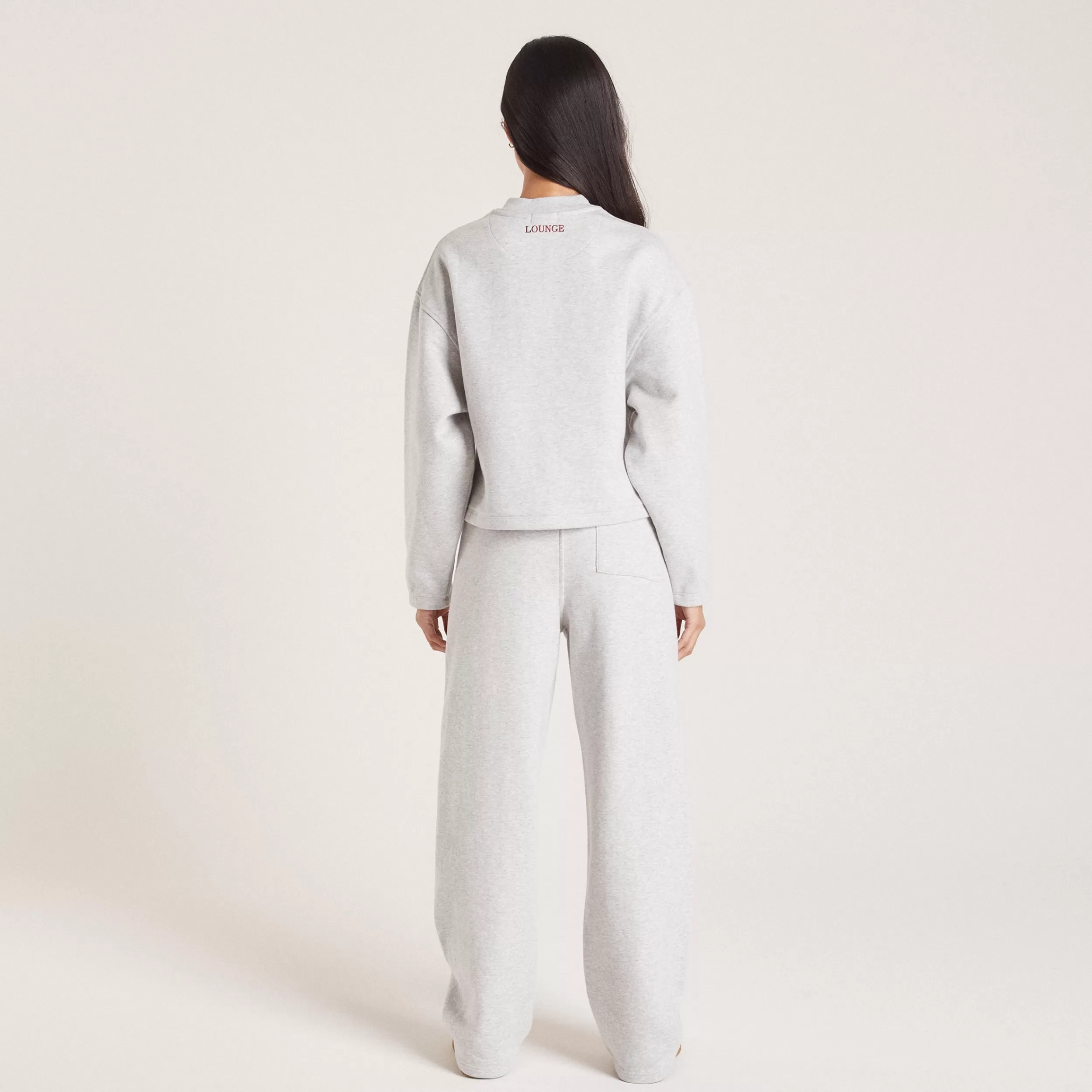 Gerade Jogger - Grauer Melange^Lounge Clearance
