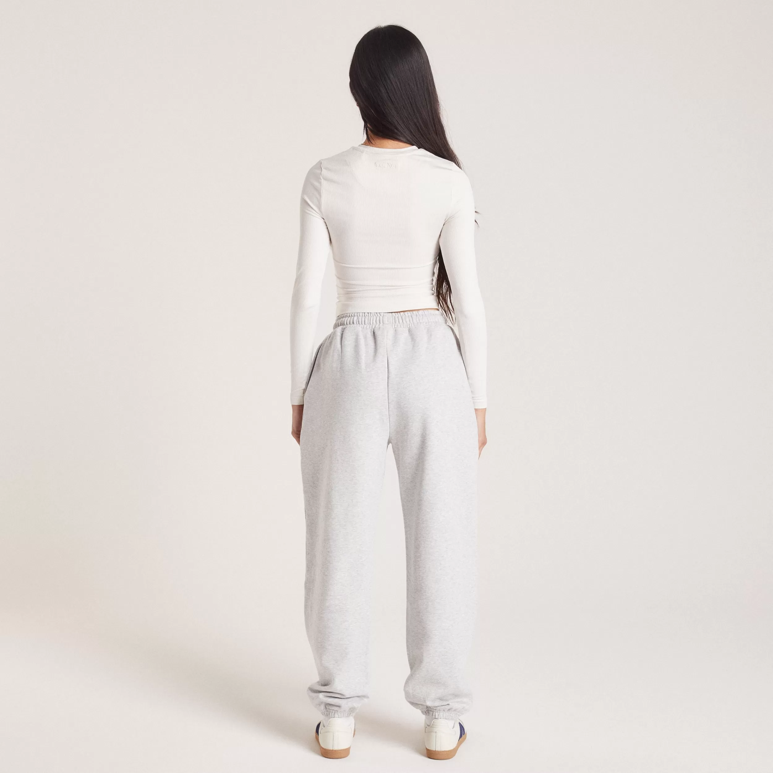 Jogginghose mit Bündchen - Grauer Melange^Lounge Store