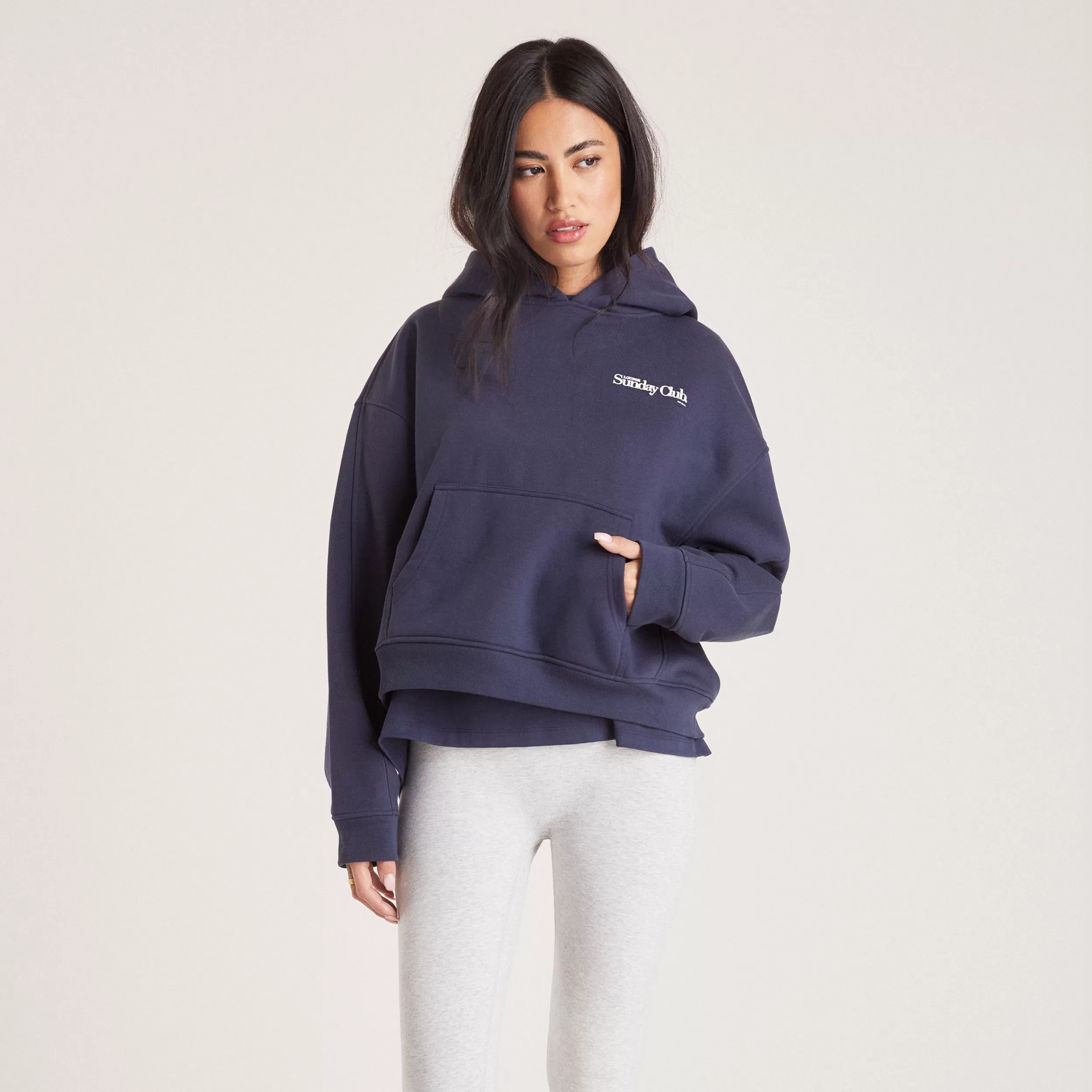 Kastenförmiges Hoodie - ^Lounge Flash Sale