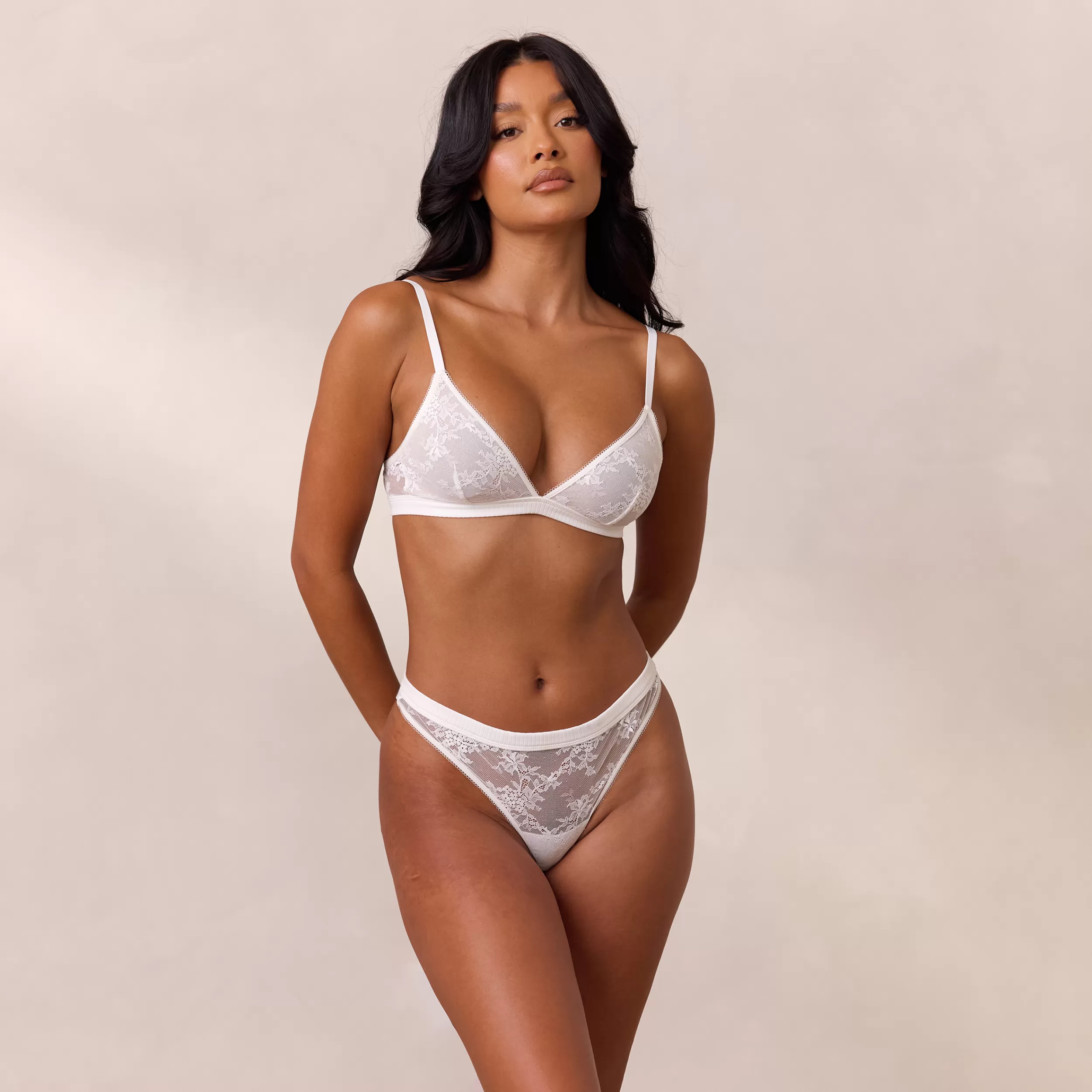 Lace Triangle Bralette - ^Lounge Hot