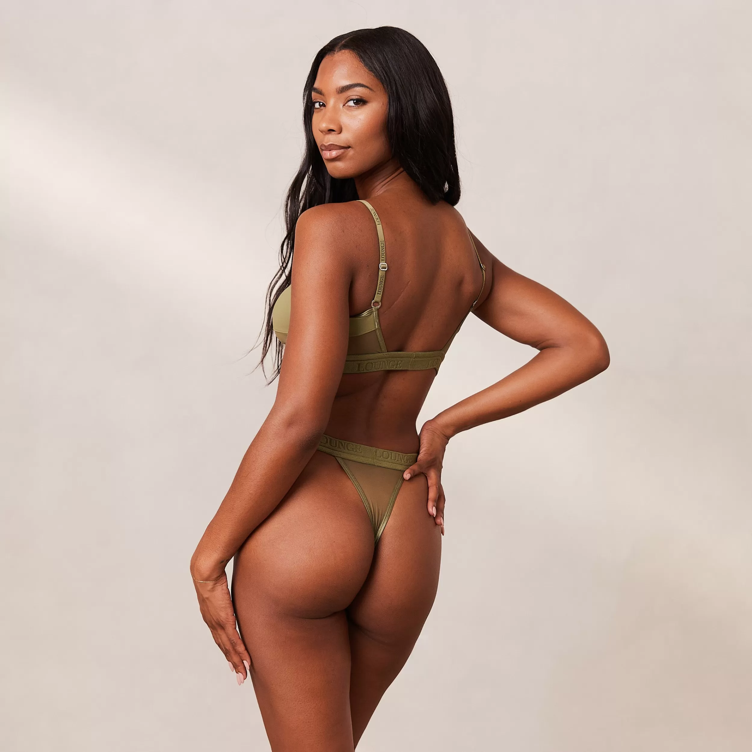 Mesh BH und String/Slip Set - ^Lounge Clearance