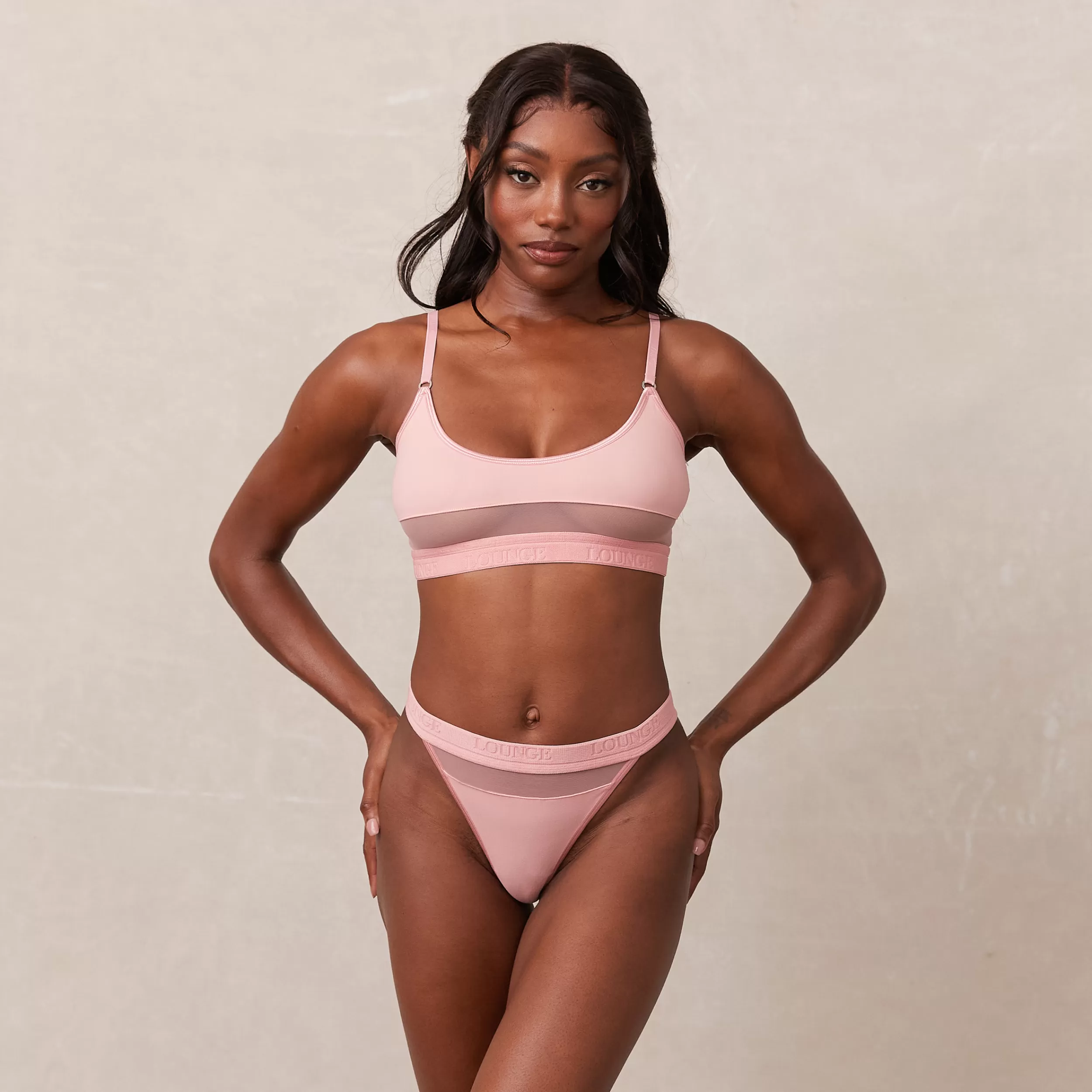 Mesh BH und String/Slip Set - ^Lounge New