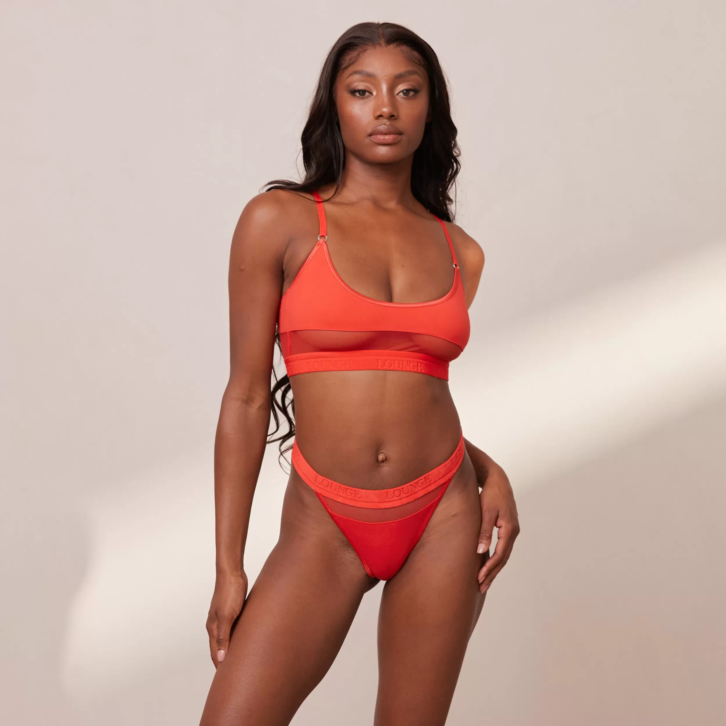 Mesh BH und String/Slip Set - ^Lounge New