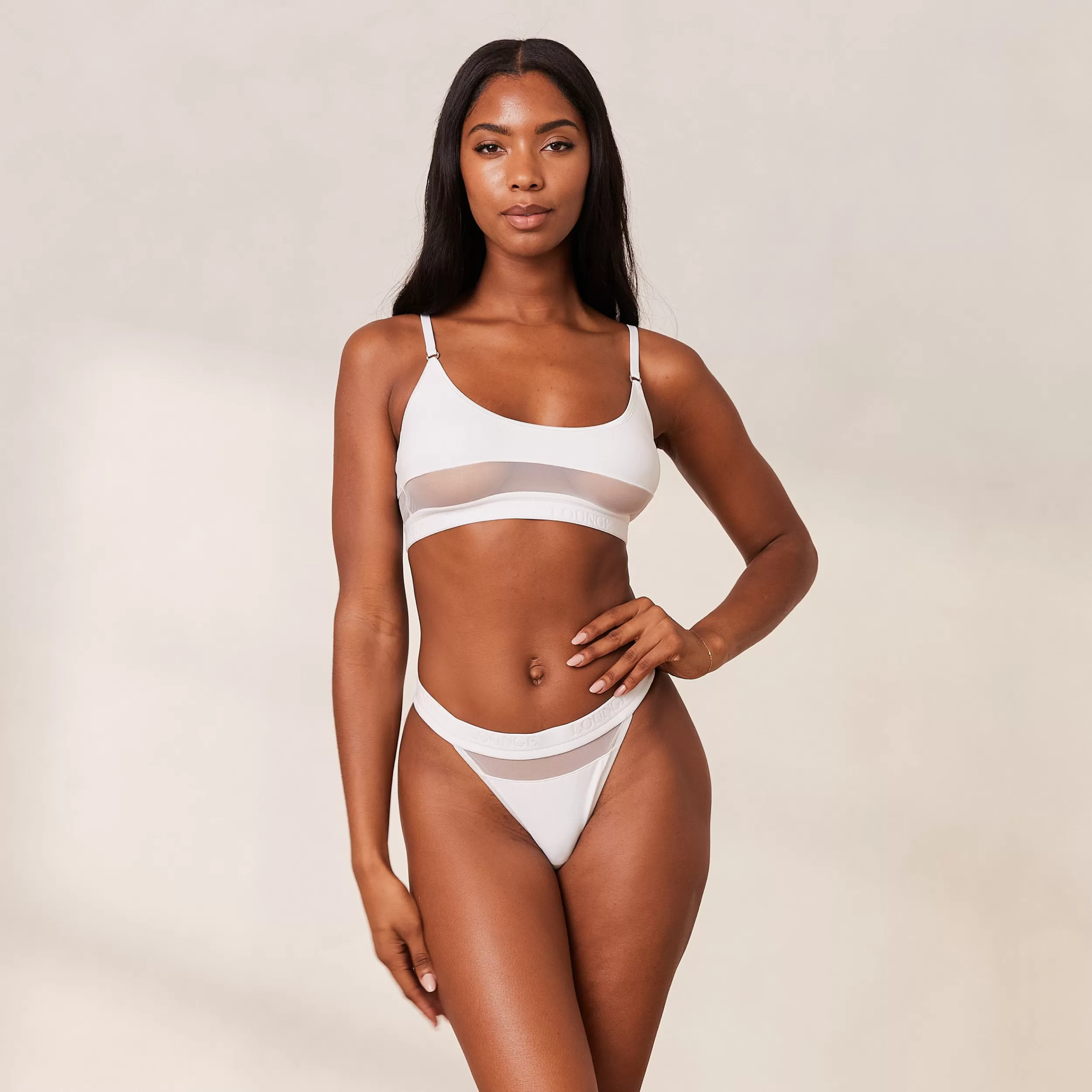 Mesh BH und String/Slip Set - ^Lounge Hot