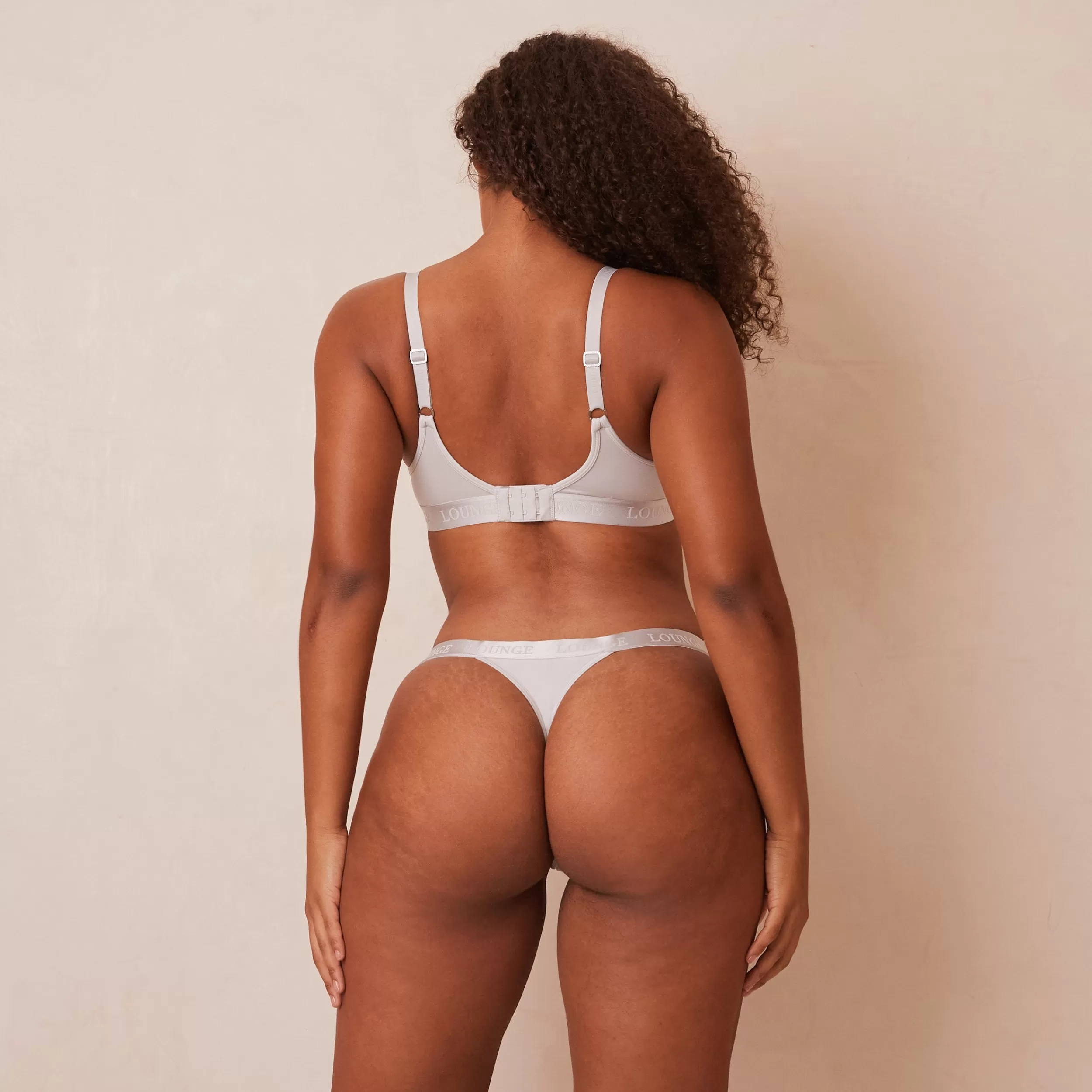 Mindful BH & String/Slip Set - Eisblau^Lounge Fashion