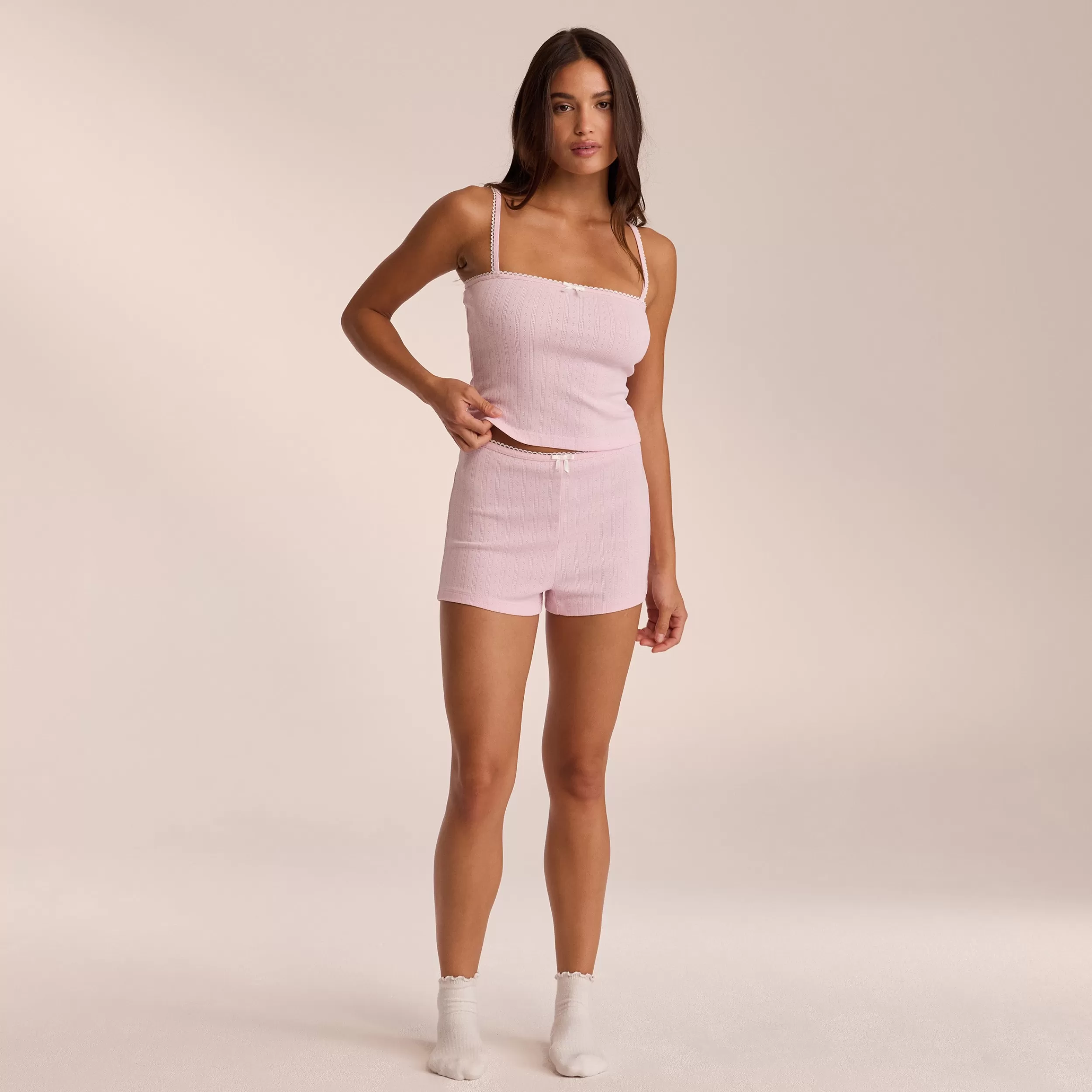 Pointelle Pyjamashorts - ^Lounge Shop