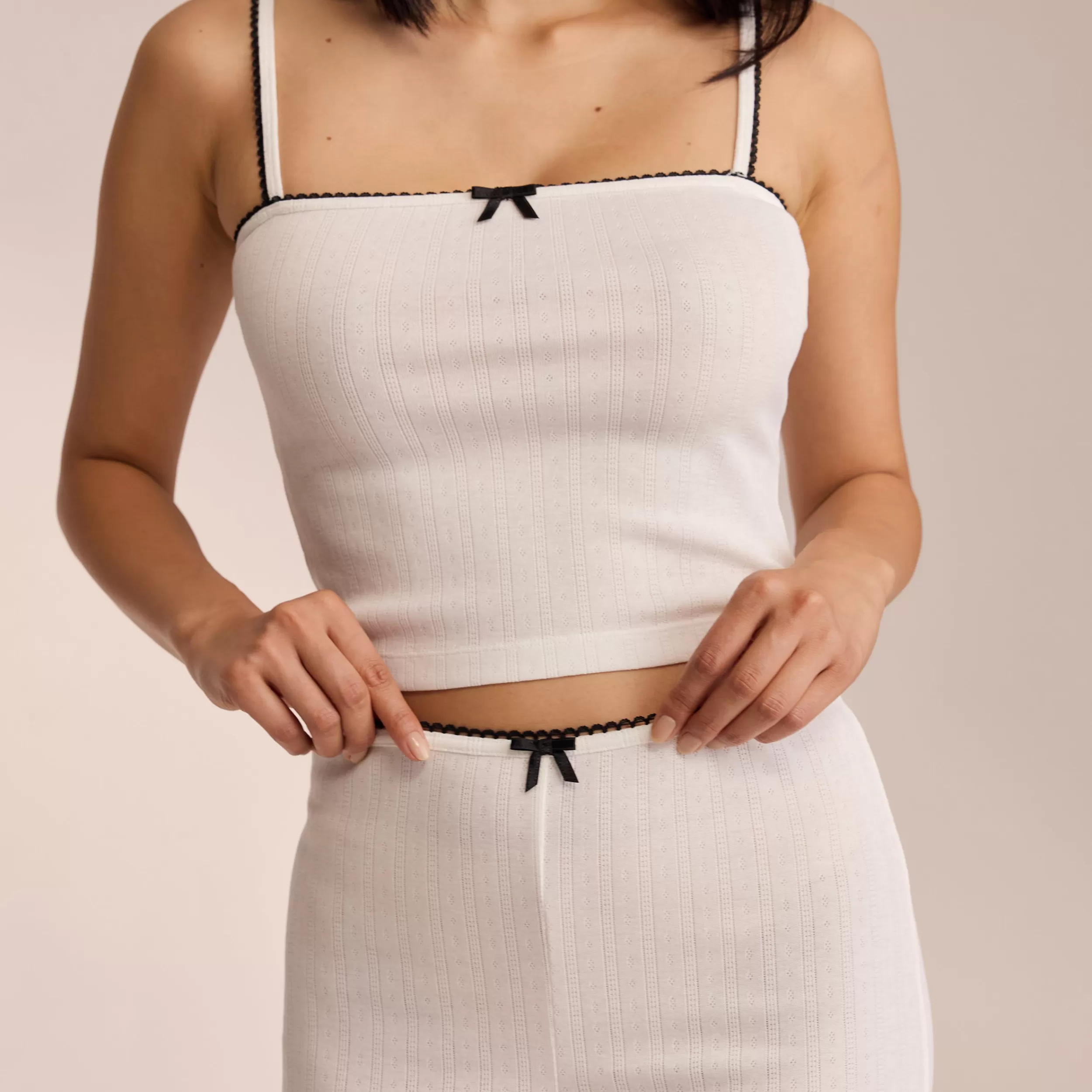 Pointelle Strappy Cami Pyjamatop - ^Lounge Outlet