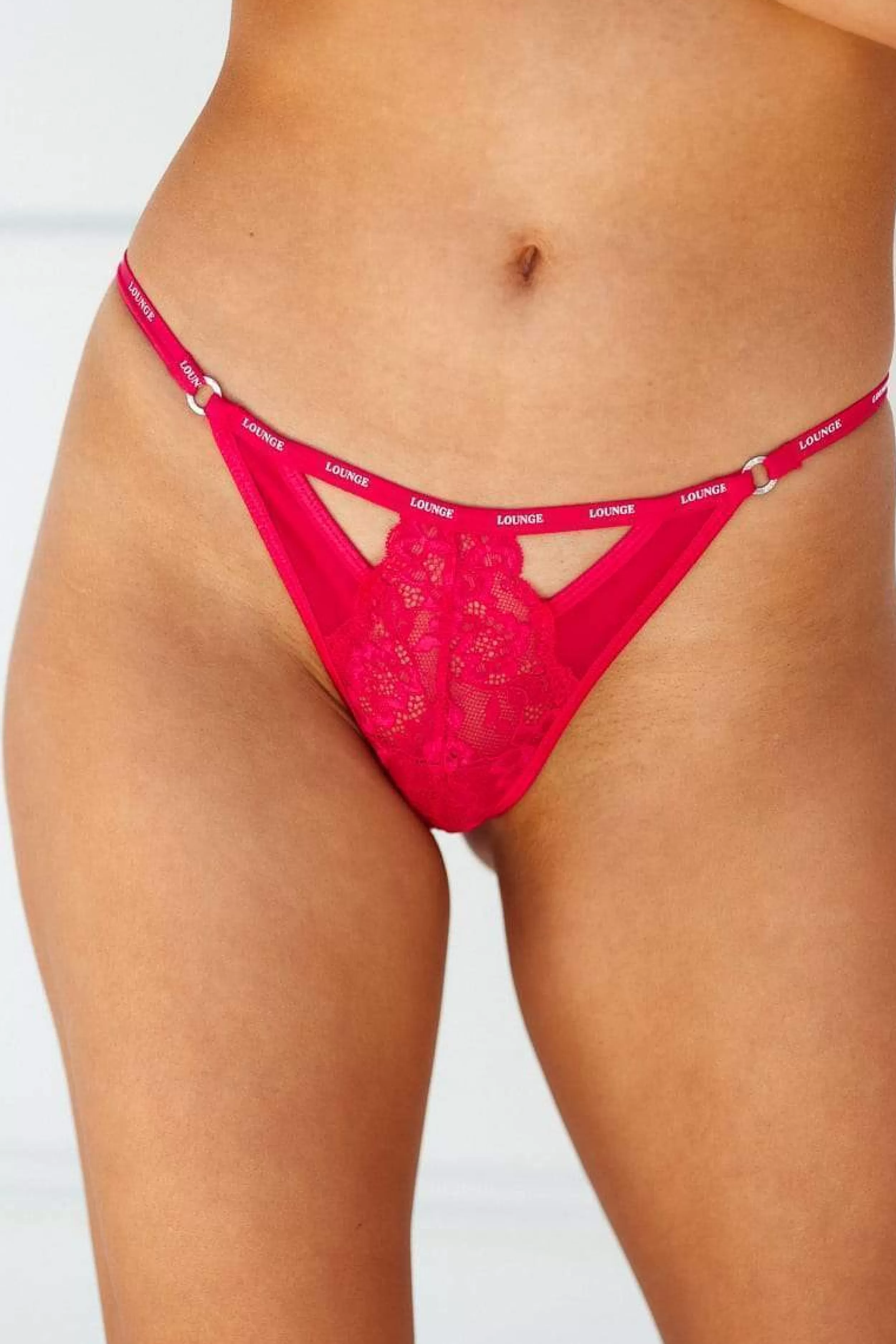 Scalloped Cut Out Cheeky Slip - ^Lounge Shop