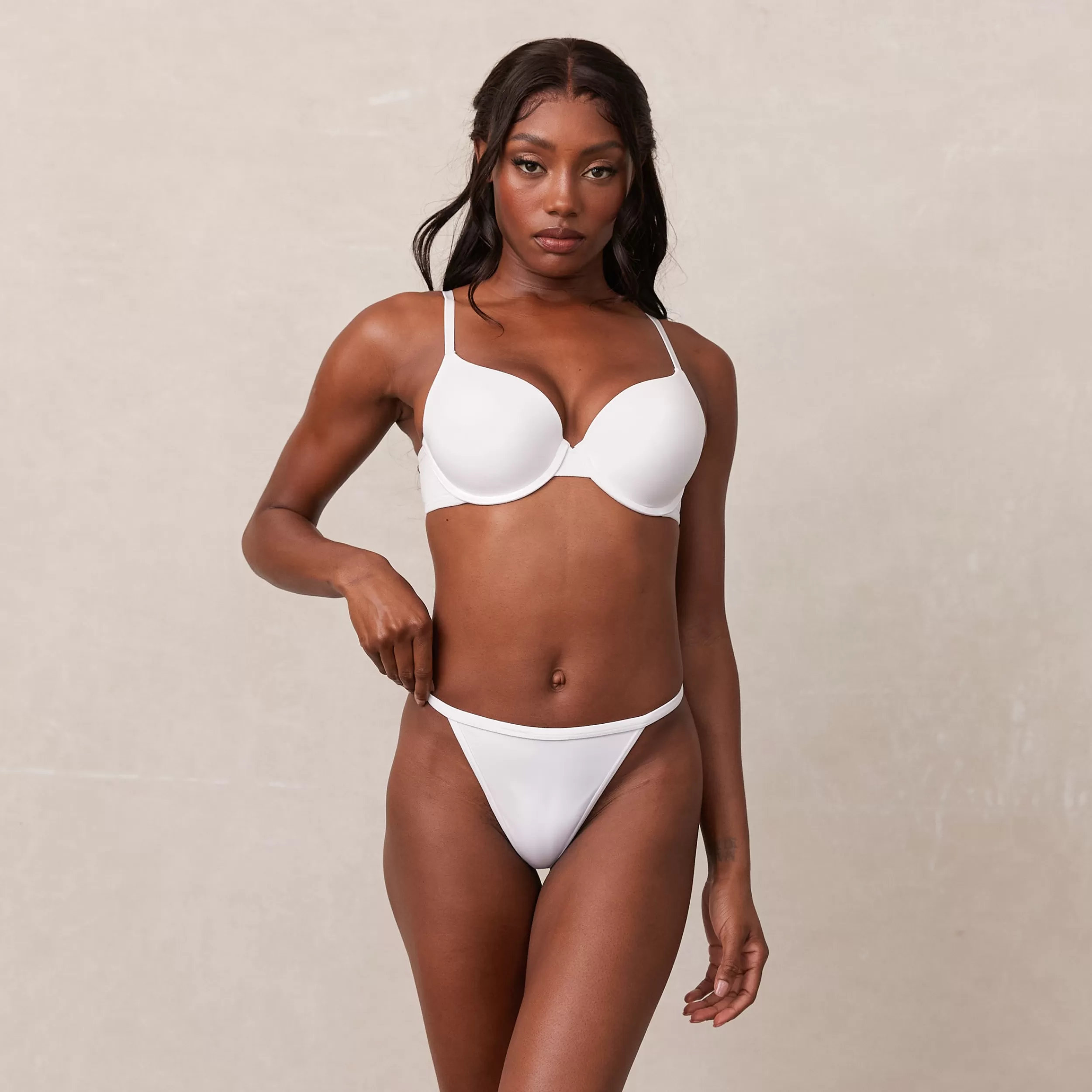 Sculpt Push-Up T-shirt BH und G-string/Slip Set - ^Lounge New