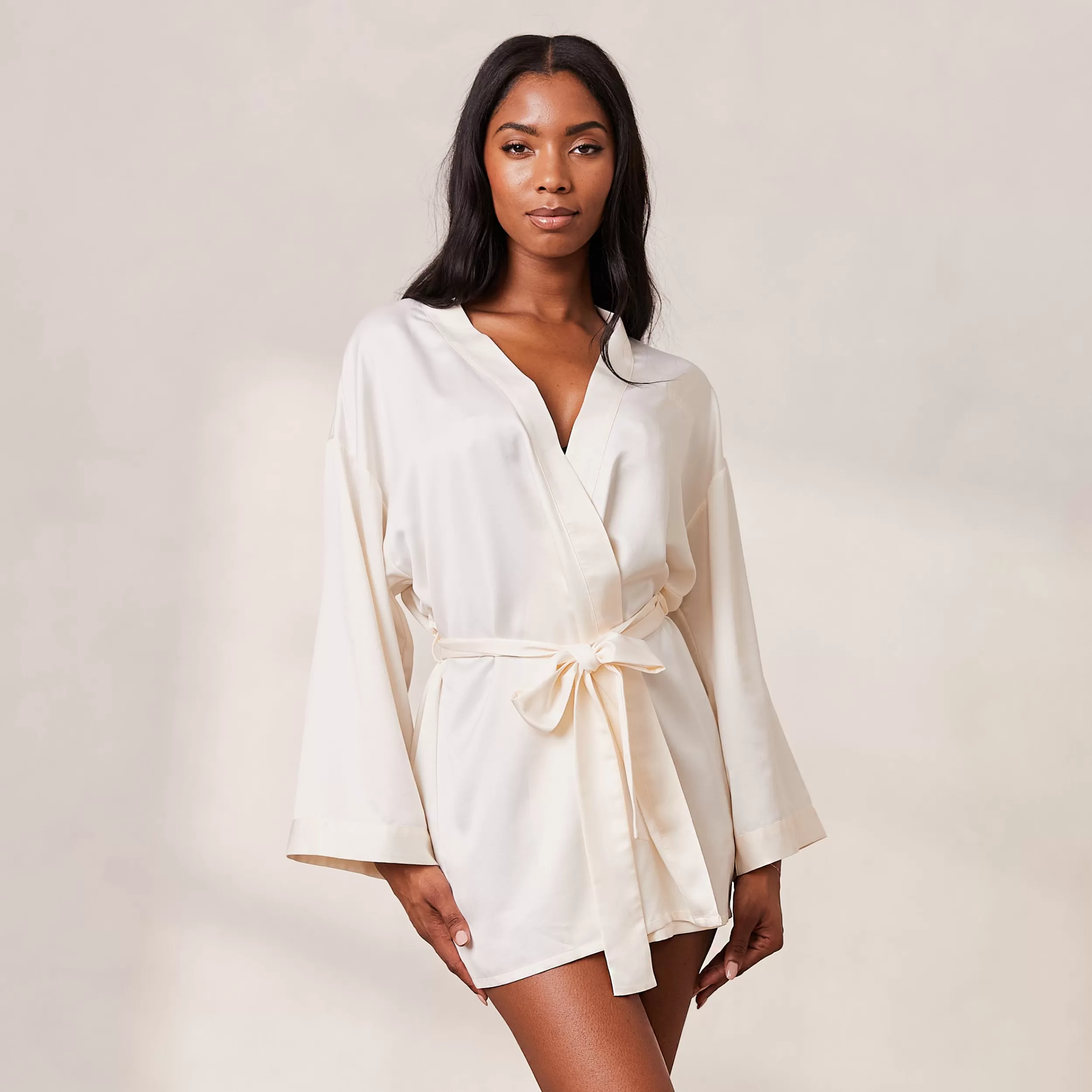 Signature Satin-Morgenmantel - ^Lounge Fashion