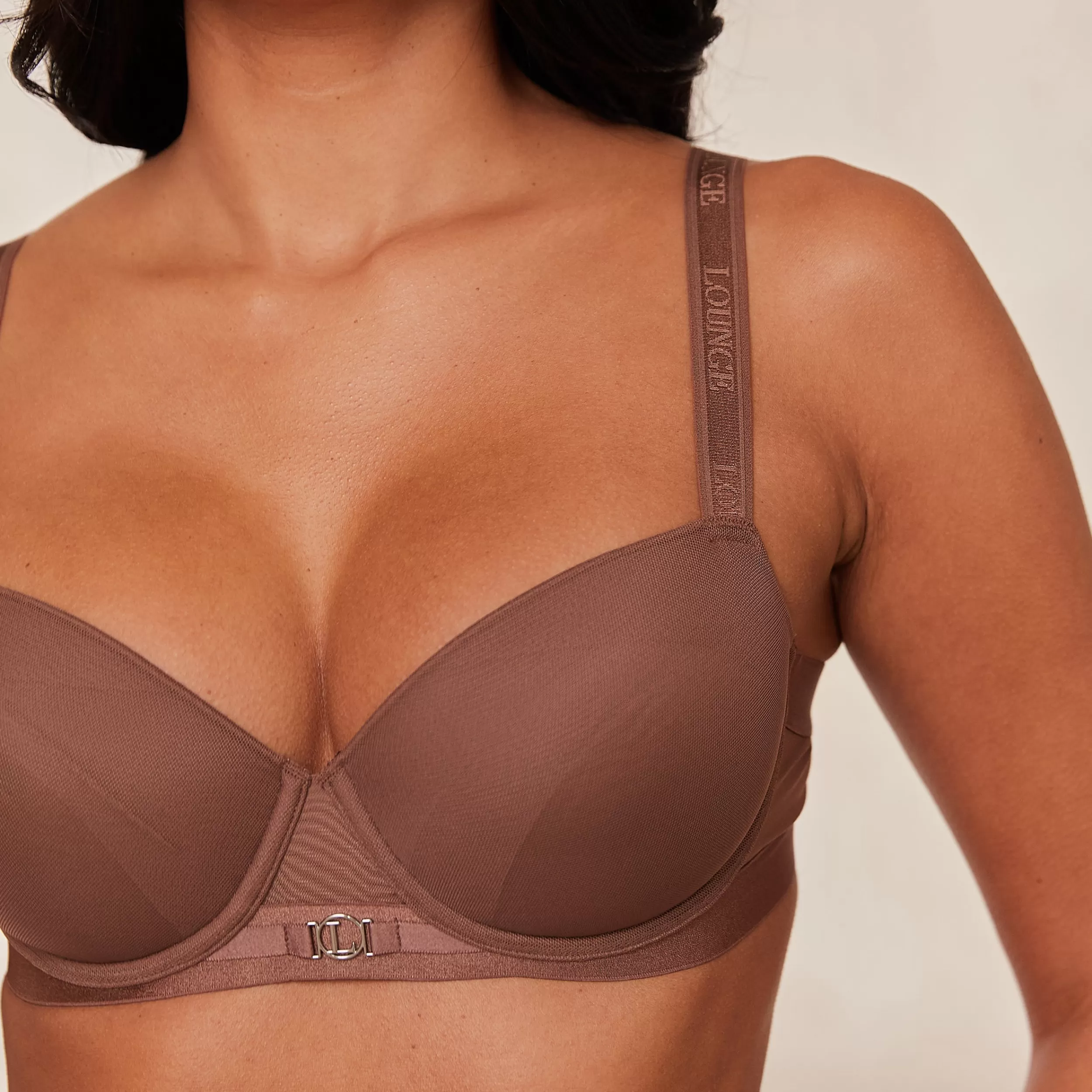 Smooth Mesh T-shirt BH und String/Slip Set - ^Lounge Hot