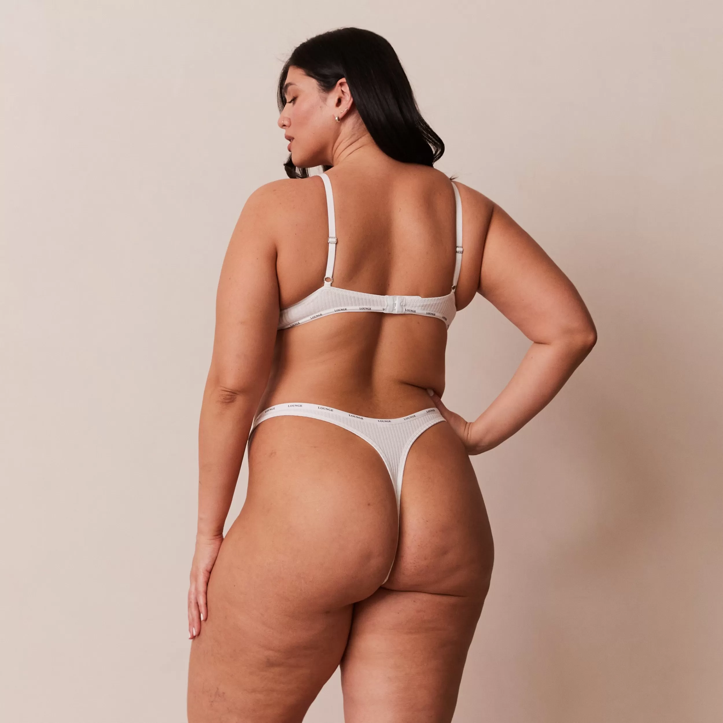 So Soft Ribbed T-Shirt BH und String Set - ^Lounge Sale