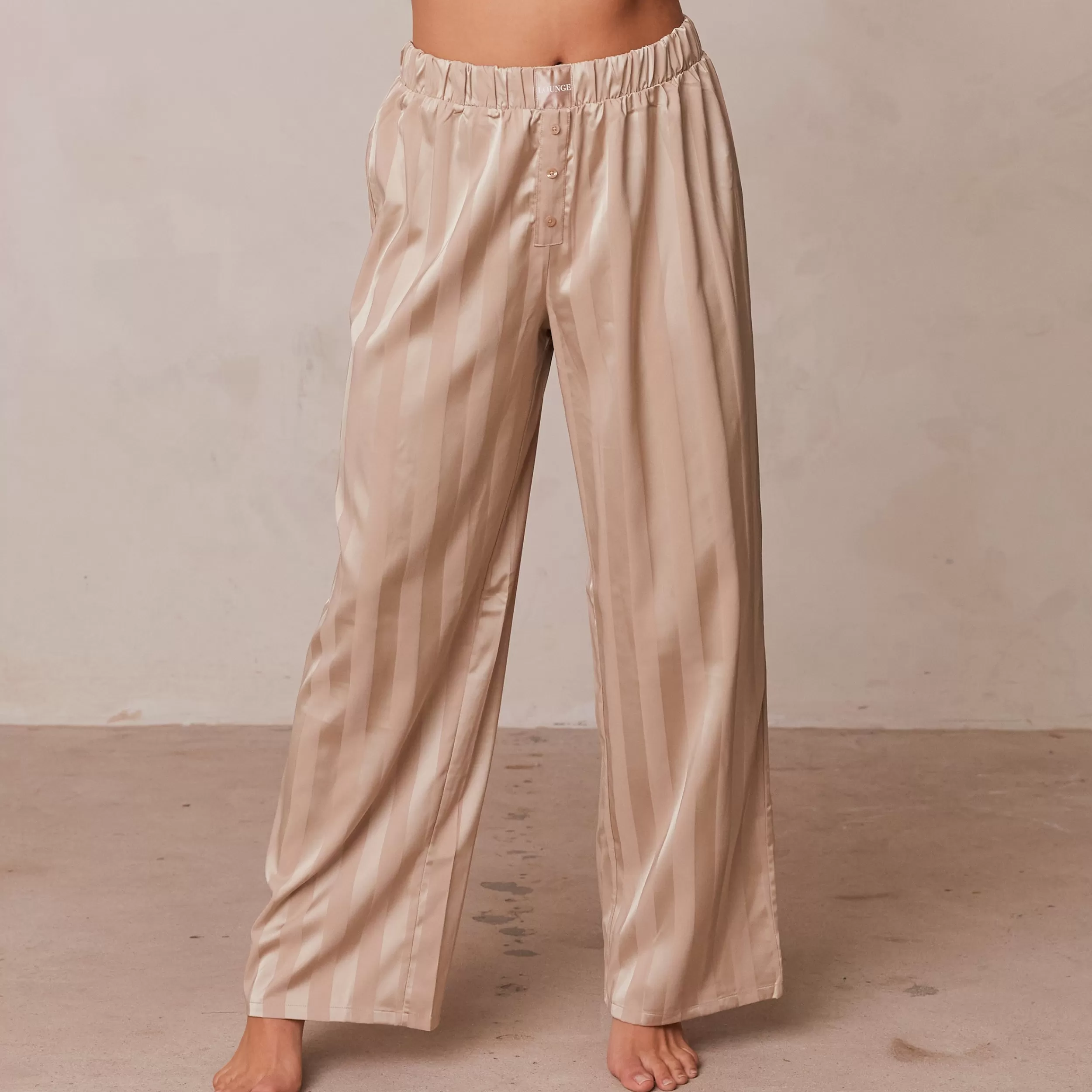 Striped Satin Schlafanzug Hosen - ^Lounge Online